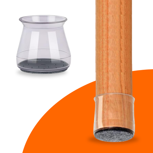 FLOOQ – Stuhlbeinkappen – Hohe Transparenz – Florine