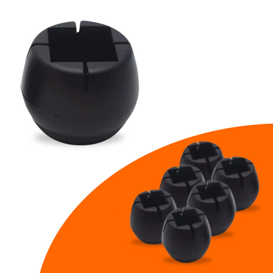 FLOOQ – Stuhlbeinkappen – 22–25 mm (rund) – 15–22 mm (quadratisch) – Floyd