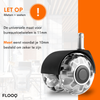 FLOOQ - Transparante bureaustoelwielen - Finley