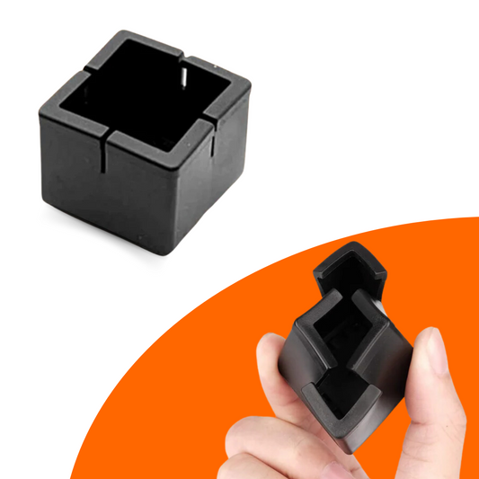 FLOOQ – Quadratische Stuhlbeinkappen – 30–35 mm – Fiona