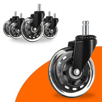 FLOOQ - Transparenta skrivbordsstols hjul - Folmer