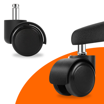 FLOOQ - Svarta skrivbordsstols hjul - Freek