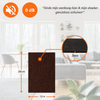 FLOOQ Anti Rep Skrapande Självhäftande Möbelfilt Brun - 24 x 12 cm - 3mm tjock