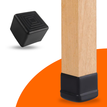 FLOOQ - Stoelpootdoppen - Vierkant - Zwart - FAY