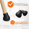 FLOOQ - Stoelpootdoppen Pro Schuin - Rond - Zwart - Fermin