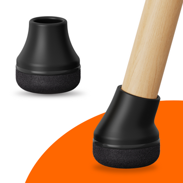 FLOOQ - Stoelpootdoppen Pro Schuin - Rond - Zwart - Fermin