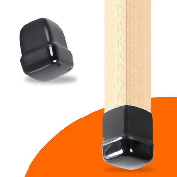 FLOOQ - Stoelpootdoppen - Tapijt/vloerbedekking - Vierkant - Franco