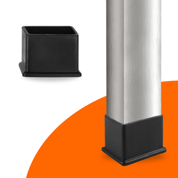 FLOOQ - Stoelpootdoppen - Rechthoekig - Zwart - FICI