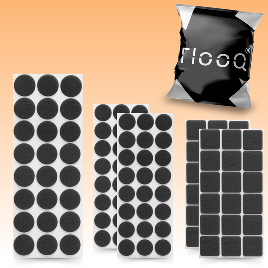 FLOOQ - Filzset - 120 Stück - Schwarz