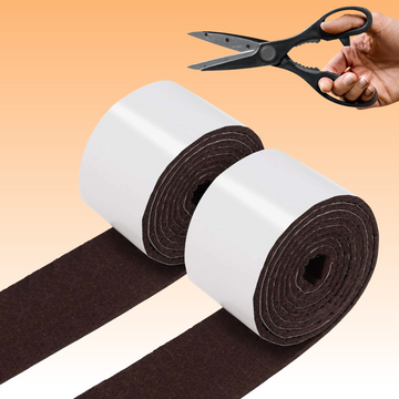 FLOOQ Filttyg - Mörkbrun - 1 meter lång - 5mm tjock