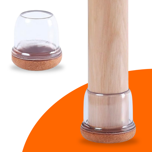 FLOOQ - Stuhlbeinkappen - Flexibel - Transparent - Fien