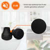FLOOQ - Stoelpootdoppen Pro Schuin - Rond - Zwart - Fermin