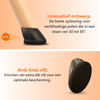 FLOOQ - Stuhlbeinkappen - Oval schräg schwarz - Finn