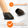 FLOOQ - Stuhlbeinkappen - Oval schräg schwarz - Finn