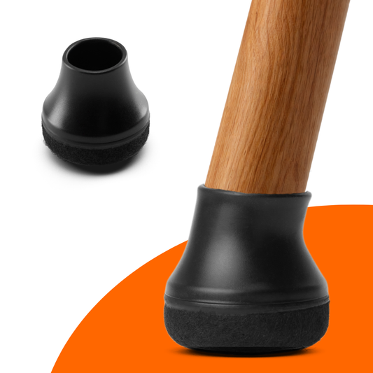 FLOOQ - Stolsocklar Pro Sned - Rund - Svart - Fermin