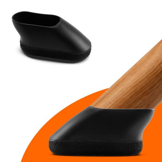 FLOOQ - Embouts de pieds de chaise - Ovale incliné - Finn