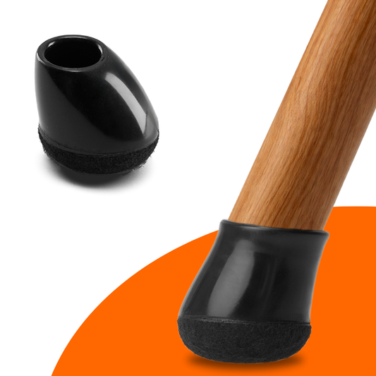 FLOOQ - Stolsocklar Pro - Rund - Svart - Fen