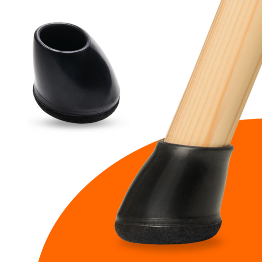 FLOOQ - Stoelpootdoppen Pro - Rond - Zwart - Fen