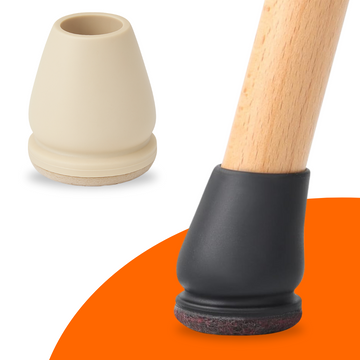 FLOOQ - Stoelpootdoppen Pro - Rond - Beige - Floor