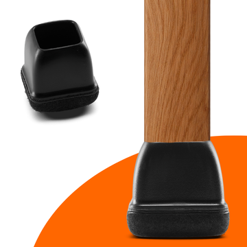 FLOOQ - Premium Stoelpootdoppen Vierkant - Franz - 8 stuks