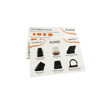 Inlegfolder voor display