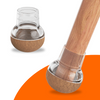FLOOQ - Embouts de pieds de chaise Pro Inclinés - Ronds - Transparents - Fabian