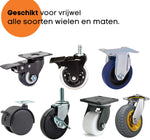 FLOOQ Vloerbeschermer Wieltjes - Zwart