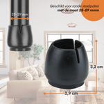 FLOOQ - Stoelpootdoppen - 25-29mm