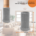 FLOOQ - Stoelpootbeschermers - 20-50mm - Grijs