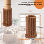 FLOOQ - Stoelpootbeschermers - 25-50mm - Bruin