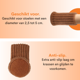 FLOOQ - Stoelpootbeschermers - 25-50mm - Bruin
